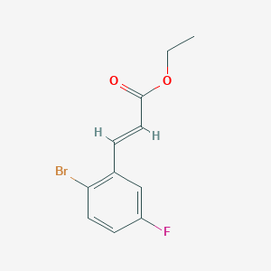 ethyl (2E)-3-(2-bromo-5-fluorophenyl)prop-2-enoate