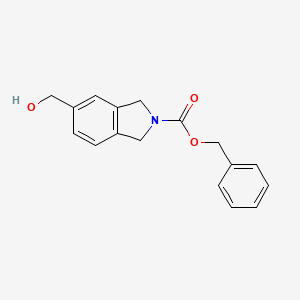 B3074441 5-Hydroxymethyl-1,3-dihydro-isoindole-2-carboxylic acid benzyl ester CAS No. 1019889-84-9