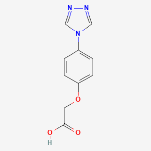 molecular formula C10H9N3O3 B3074447 [4-(4H-1,2,4-triazol-4-yl)phenoxy]acetic acid CAS No. 1020046-28-9