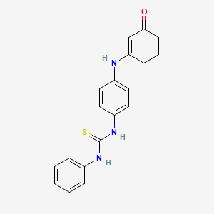 1-[4-[(3-Oxocyclohexen-1-yl)amino]phenyl]-3-phenylthiourea
