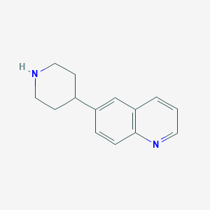 molecular formula C14H16N2 B3074511 6-(Piperidin-4-yl)quinoline CAS No. 1020277-40-0