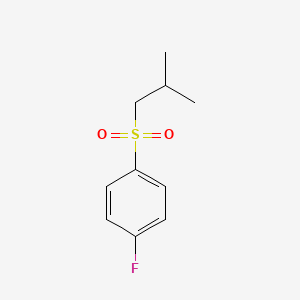 molecular formula C10H13FO2S B3074546 1-Fluoro-4-(2-methylpropane-1-sulfonyl)benzene CAS No. 1020734-64-8