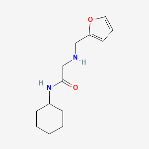 molecular formula C13H20N2O2 B3074575 N-cyclohexyl-2-((furan-2-ylmethyl)amino)acetamide CAS No. 1020958-40-0