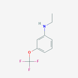 molecular formula C9H10F3NO B3074622 N-ethyl-3-(trifluoromethoxy)aniline CAS No. 1021059-82-4