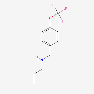molecular formula C11H14F3NO B3074676 Propyl({[4-(trifluoromethoxy)phenyl]methyl})amine CAS No. 1021247-88-0