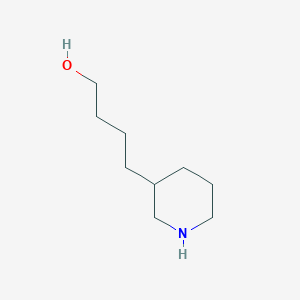 molecular formula C9H19NO B3074709 4-(Piperidin-3-yl)butan-1-ol CAS No. 1021910-91-7