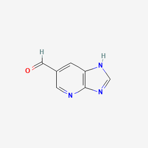 molecular formula C7H5N3O B3074730 3h-Imidazo[4,5-b]pyridine-6-carbaldehyde CAS No. 1022158-38-8