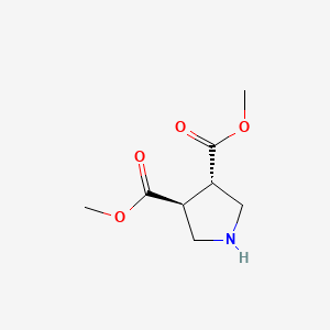 molecular formula C8H13NO4 B3074847 Dimethyl (3S,4S)-pyrrolidine-3,4-dicarboxylate CAS No. 102389-88-8
