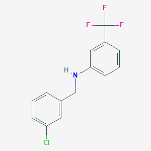 molecular formula C14H11ClF3N B3074912 N-(3-Chlorobenzyl)-3-(trifluoromethyl)aniline CAS No. 1024319-00-3