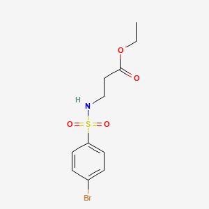 molecular formula C11H14BrNO4S B3074943 Ethyl 3-(4-bromophenylsulfonamido)propanoate CAS No. 1024464-35-4