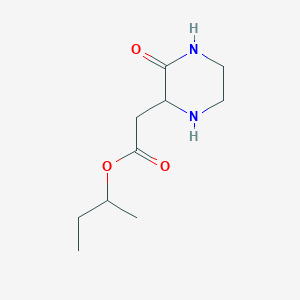 molecular formula C10H18N2O3 B3075015 Sec-butyl 2-(3-oxo-2-piperazinyl)acetate CAS No. 1025496-30-3