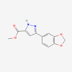 methyl 3-(1,3-benzodioxol-5-yl)-1H-pyrazole-5-carboxylate