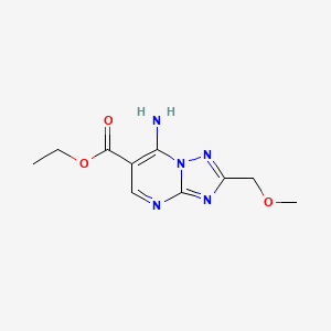 Ethyl 7-amino-2-(methoxymethyl)[1,2,4]triazolo[1,5-a]pyrimidine-6-carboxylate