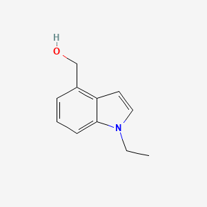 molecular formula C11H13NO B3075406 1H-Indole-4-methanol, 1-ethyl- CAS No. 1030425-05-8