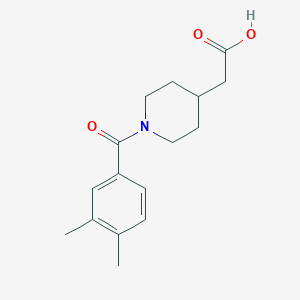 4-Piperidineacetic acid, 1-(3,4-dimethylbenzoyl)-