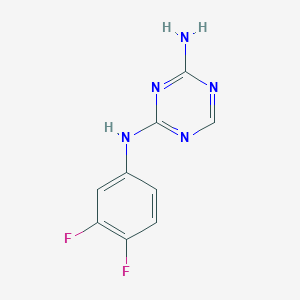B3075435 N-(3,4-difluorophenyl)-1,3,5-triazine-2,4-diamine CAS No. 1030476-84-6