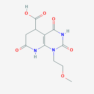 1-(2-Methoxyethyl)-2,4,7-trioxo-1,2,3,4,5,6,7,8-octahydropyrido[2,3-d]pyrimidine-5-carboxylic acid