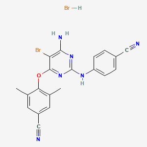 molecular formula C20H16Br2N6O B3075465 Etravirine hydrobromide CAS No. 1030633-38-5
