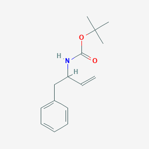 molecular formula C15H21NO2 B3075488 Tert-butyl N-(1-phenylbut-3-EN-2-YL)carbamate CAS No. 103127-52-2