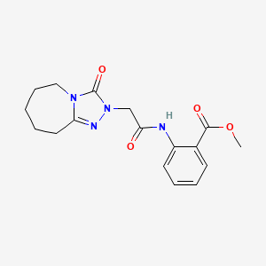 methyl 2-{[(3-oxo-6,7,8,9-tetrahydro-3H-[1,2,4]triazolo[4,3-a]azepin-2(5H)-yl)acetyl]amino}benzoate