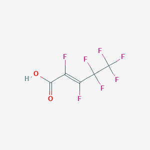 molecular formula C5HF7O2 B3075526 Heptafluoropent-2-enoic acid CAS No. 103229-91-0