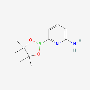 molecular formula C11H17BN2O2 B3075592 6-(4,4,5,5-TETRAMETHYL-1,3,2-DIOXABOROLAN-2-YL)PYRIDIN-2-AMINE CAS No. 1032758-22-7