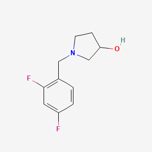 molecular formula C11H13F2NO B3075607 1-[(2,4-Difluorophenyl)methyl]pyrrolidin-3-ol CAS No. 1033012-65-5