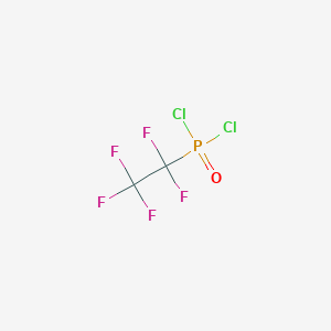molecular formula C2Cl2F5OP B3075611 Pentafluoroethylphosphonic acid dichloride CAS No. 103304-97-8