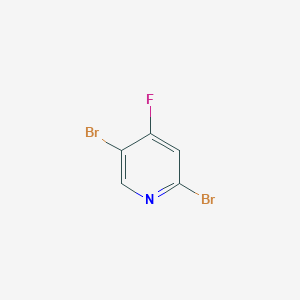 molecular formula C5H2Br2FN B3075622 2,5-Dibromo-4-fluoropyridine CAS No. 1033203-46-1