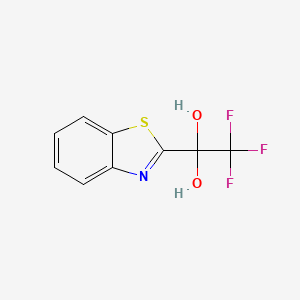 1-(1,3-Benzothiazol-2-yl)-2,2,2-trifluoroethane-1,1-diol