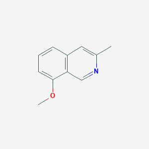 molecular formula C11H11NO B3075932 8-Methoxy-3-methylisoquinoline CAS No. 1037219-57-0