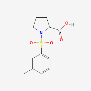 molecular formula C12H15NO4S B3076016 (m-Tolylsulfonyl)proline CAS No. 1038410-49-9