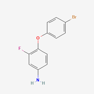 molecular formula C12H9BrFNO B3076059 4-(4-Bromophenoxy)-3-fluoroaniline CAS No. 1038720-42-1