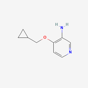 molecular formula C9H12N2O B3076124 4-(Cyclopropylmethoxy)pyridin-3-amine CAS No. 1039832-97-7