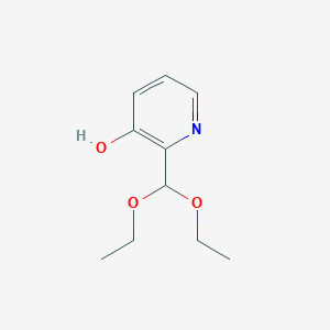 molecular formula C10H15NO3 B3076870 2-(Diethoxymethyl)-3-hydroxypyridine CAS No. 104217-48-3