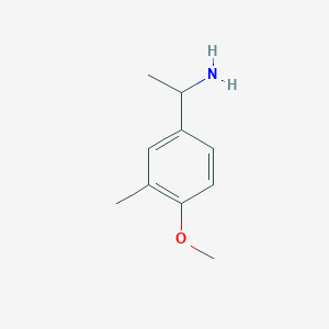 molecular formula C10H15NO B3077003 1-(4-Methoxy-3-methylphenyl)ethanamine CAS No. 104338-23-0