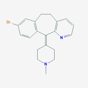 molecular formula C20H21BrN2 B030772 8-Deschloro-8-bromo-N-methyl Desloratadine CAS No. 130642-57-8