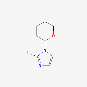 molecular formula C8H11IN2O B3077369 2-Iodo-1-(tetrahydro-2H-pyran-2-YL)-1H-imidazole CAS No. 1047626-77-6