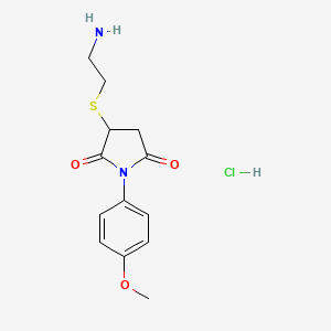 3-[(2-Aminoethyl)thio]-1-(4-methoxyphenyl)-2,5-pyrrolidinedione hydrochloride
