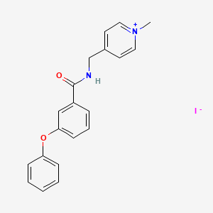1-Methyl-4-{[(3-phenoxybenzoyl)amino]methyl}pyridinium iodide