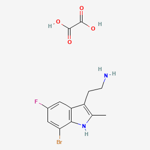 2-(7-Bromo-5-fluoro-2-methyl-1H-indol-3-YL)ethylamine oxalate