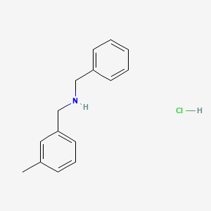 molecular formula C15H18ClN B3077510 N-benzyl-1-(3-methylphenyl)methanamine hydrochloride CAS No. 1048640-75-0