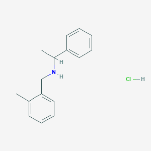 molecular formula C16H20ClN B3077513 N-(2-Methylbenzyl)-1-phenylethanamine hydrochloride CAS No. 1048640-81-8
