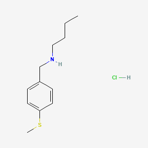 Butyl({[4-(methylsulfanyl)phenyl]methyl})amine hydrochloride