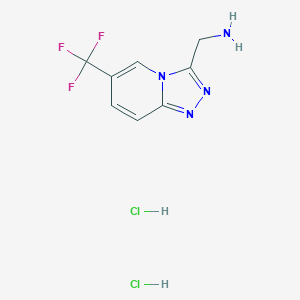 [6-(Trifluoromethyl)[1,2,4]triazolo[4,3-a]pyridin-3-yl]methylamine dihydrochloride