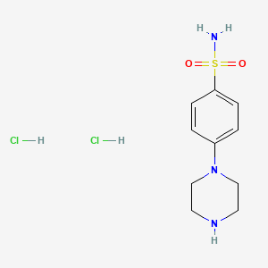 4-(Piperazin-1-yl)benzene-1-sulfonamide dihydrochloride