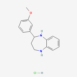 2-(3-Methoxyphenyl)-2,3,4,5-tetrahydro-1H-1,5-benzodiazepine hydrochloride