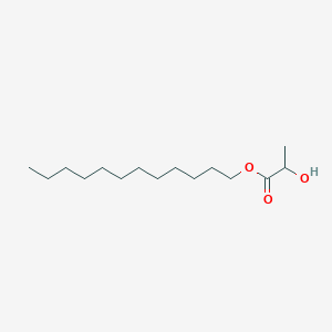 molecular formula C15H30O3 B030782 Propanoic acid, 2-hydroxy-, dodecyl ester CAS No. 6283-92-7