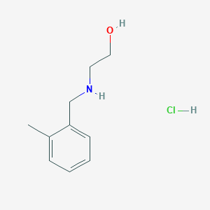 molecular formula C10H16ClNO B3078246 2-[(2-Methylbenzyl)amino]ethanol hydrochloride CAS No. 1050076-16-8