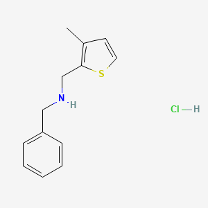 Benzyl[(3-methylthiophen-2-yl)methyl]amine hydrochloride